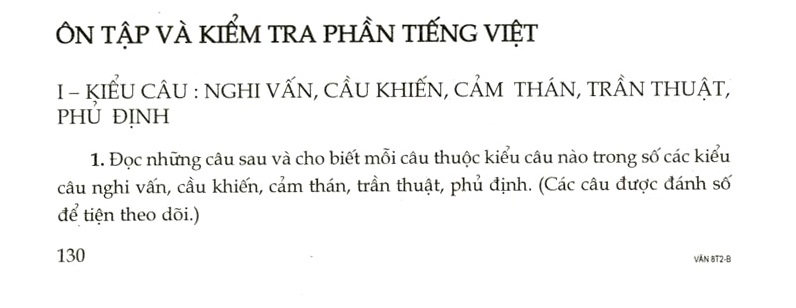 Ôn tập và kiểm tra phần Tiếng Việt